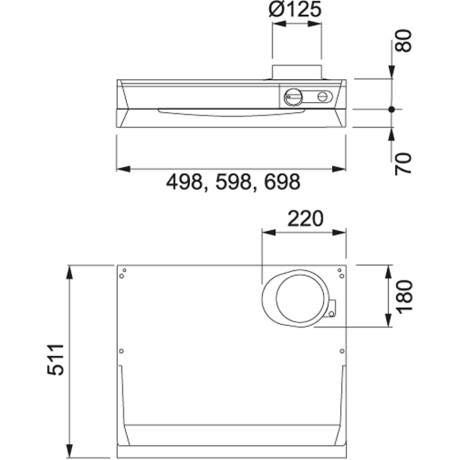Franke - F251-10 50cm Vit Lägenhet Franke - F251-10 50cm Vit Lägenhet