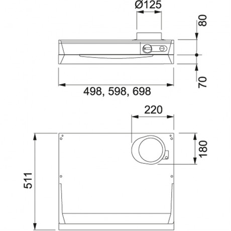 Franke - F251-10. 60cm. Vit. Lägenhet Franke - F251-10. 60cm. Vit. Lägenhet