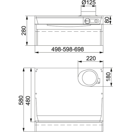 Franke - F252-10 60cm Vit Lägenhet Franke - F252-10 60cm Vit Lägenhet