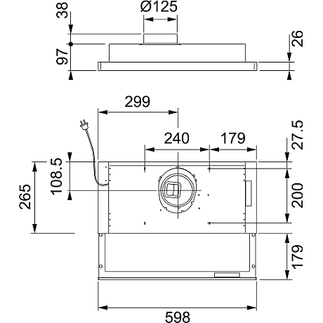 Franke - Spiskåpa F394-12 60cm, Vit