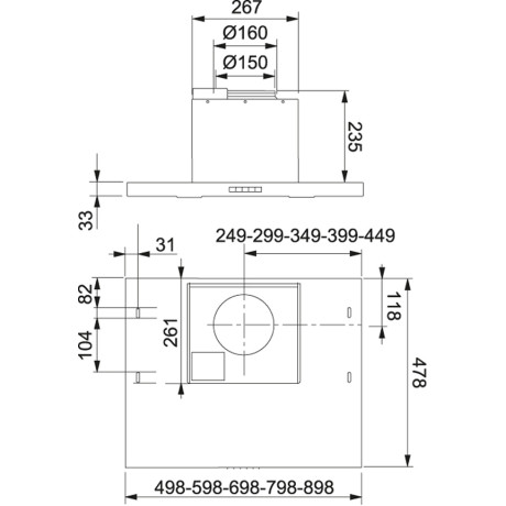 Franke - F602-10 Timer 60cm RF Lägenhet Franke - F602-10 Timer 60cm RF Lägenhet