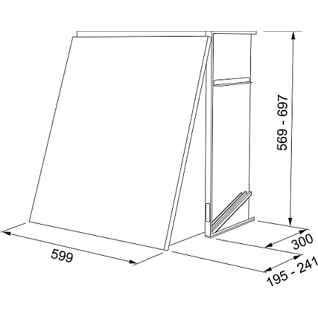 Franke - Spiskåpa KÅPA 352-10 60 VIT H=697
