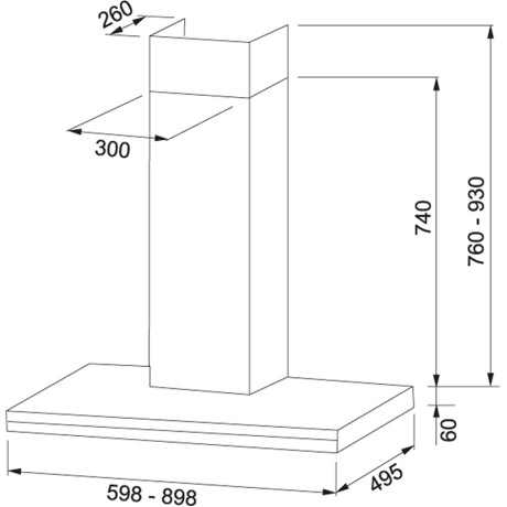 Franke - Stil Vitrum Sys-10 60cm RF Lägenhet Franke - Stil Vitrum Sys-10 60cm RF Lägenhet