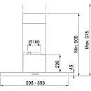 Franke - Spiskåpa T45 782-14 90 cm , Rostfri