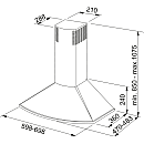Franke - Spisfläkt Tender 725-12 HE 60 cm , Vit