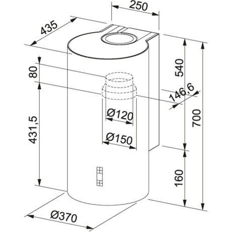 Franke - Tube Vägg Franke - Tube Vägg