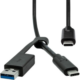 Fuj:tech - USB-C - USB-C 3.2 Gen 2 kabel + adapter, 1m