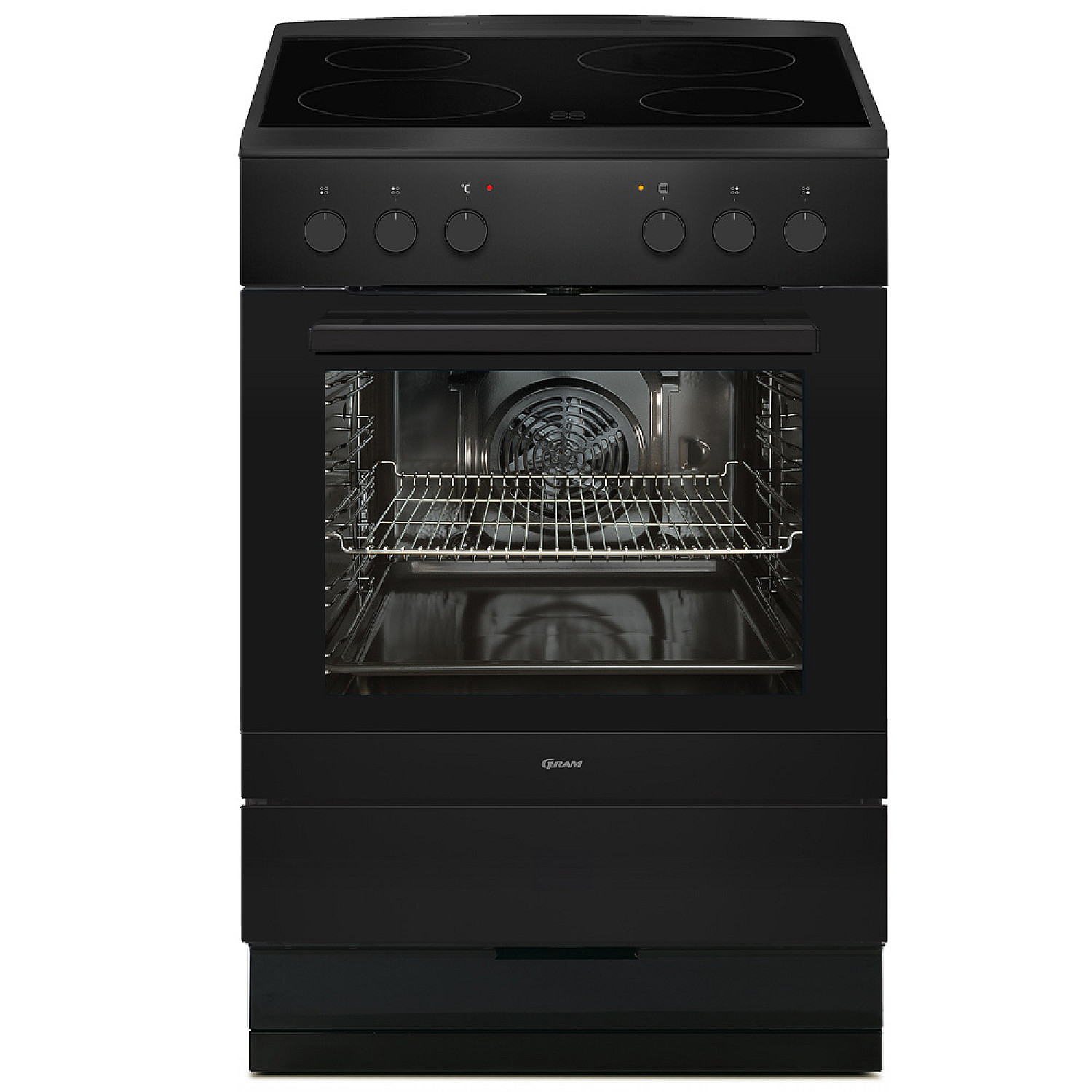Gram glaskeramikspis ek 5600-90 vf mb - ångrengöring, barnsäker