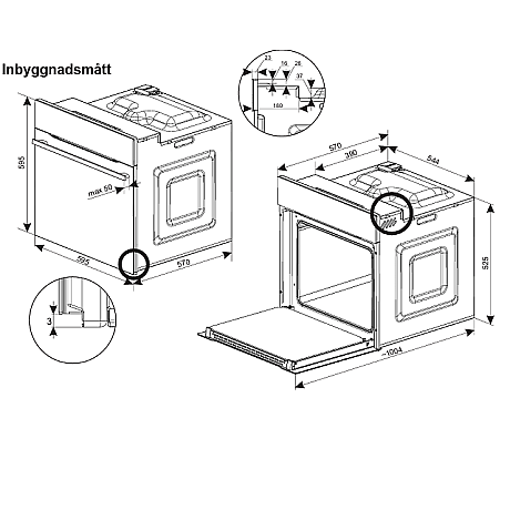 Gam - IOP 5643-90-IM 20614-90 - Pyrolysugn & grillfunktion