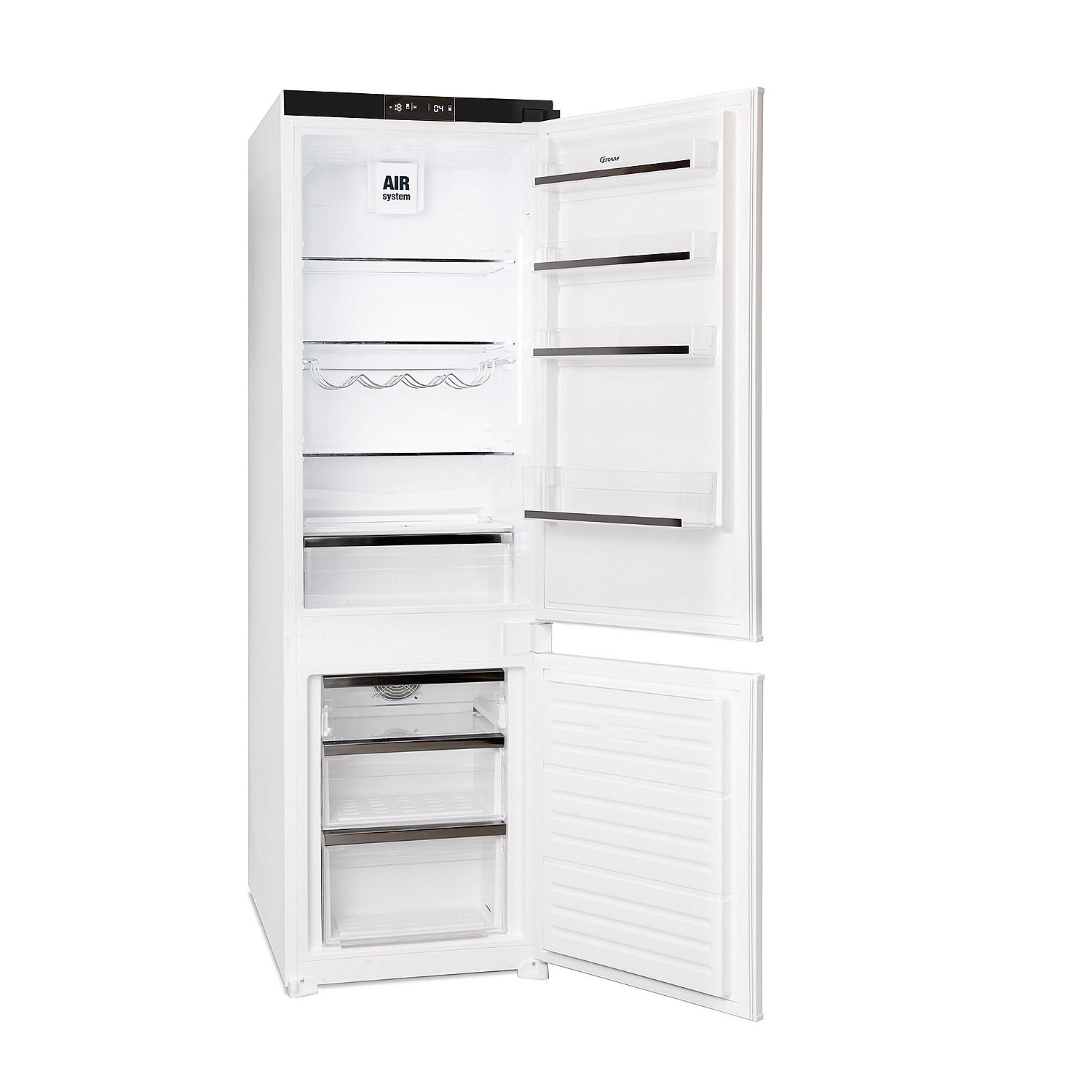Gram kyl över frys kfi 501755 n elegant led-sidobelysning nofrost