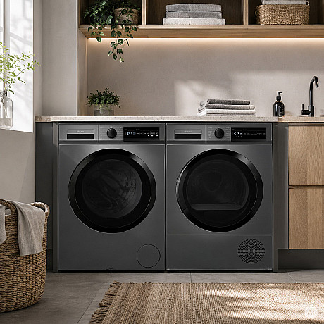 Gram - WDE 71814-92 BI - Tvättmaskin i antracit