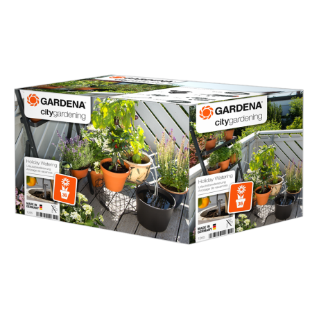 Bevattningssystem Gardena city gardening Semesterbevattning.