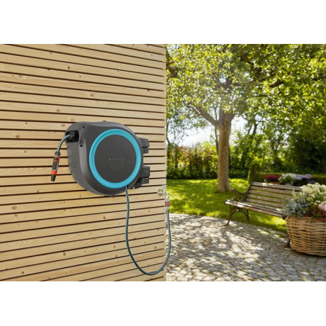 Gardena - Väggslangbox RollUp XL (35m) Turkos Gardena - Väggslangbox RollUp XL (35m) Turkos