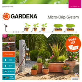 Gardena - Startpaket blomkrukor M med bevattningscomputer