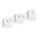 Glorious - GPBT Keycaps tangentuppsättning Arctic White, 115 kpl