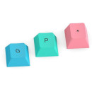 Glorious - GPBT Keycaps tangentuppsättning Pastel, 115 kpl