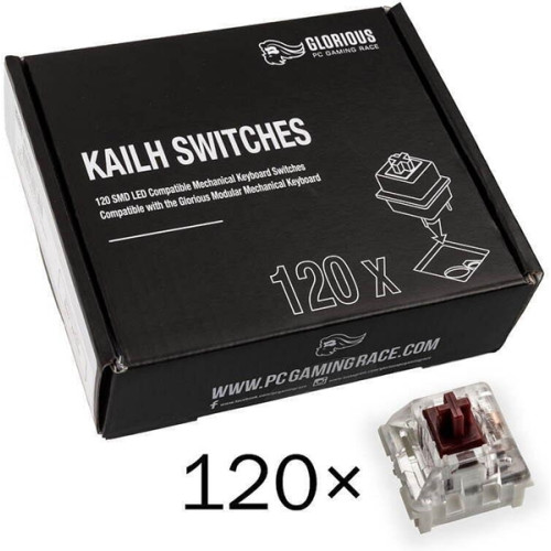 Glorious - Kailh Speed Copper switchar. 120 kpl