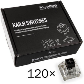 Glorious - Kailh Box Black switchar, 120 kpl