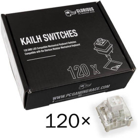 Glorious - Kailh Box White switchar, 120 kpl