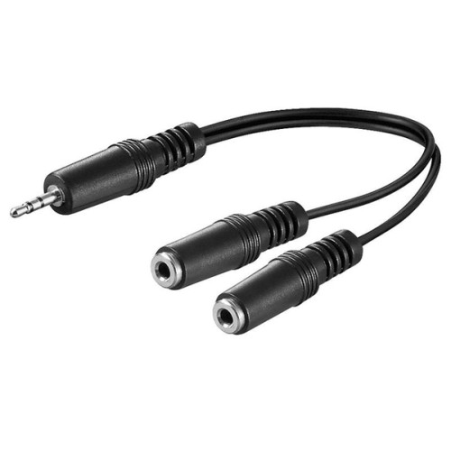 Goobay - 3.5 mm Hane - 2 x 3.5mm Mono Honkabel. 0.2 m