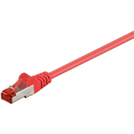 Goobay - CAT6 S/FTP nätverkskabel, 0,5 m, röd