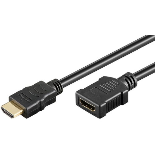 Goobay - HDMI förlängningskabel. 19-stifts han-hona. 50 cm