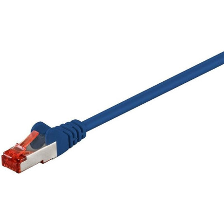 Goobay - CAT6 S/FTP nätverkskabel, 1 m, blå