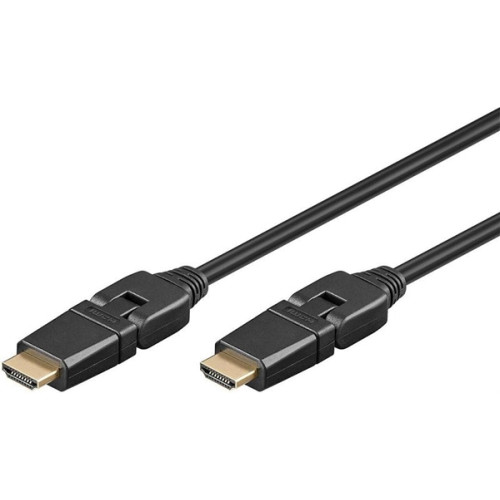 Goobay - Hög hastighet med Ethernet 360 ° HDMI-kabel. 1 m
