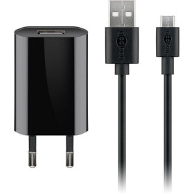 Goobay - Micro-USB 5 W Laddare + Kabel,1 m, Svart