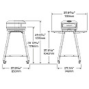 Gozney - AA1785 Arc Stativ till pizzaugn med sidobord Gozney - AA1785 Arc Stativ till pizzaugn med sidobord