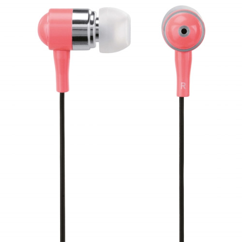 Hama - Shiny in-ear mic silver rosa - snabb hemleverans