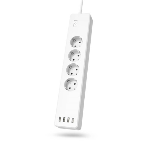 Hama tillbehör till tv wifi power strip 4-way overload protection