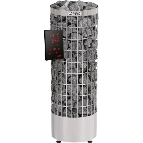 Harvia bastuaggregat cilindro pc110xe steel, med digital styrpanel
