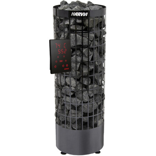 Harvia bastuaggregat cilindro pc70xe 7 kw black steel