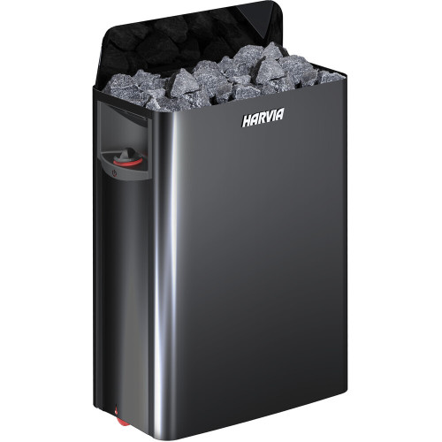 Harvia bastuaggregat the wall sw80 black steel 8kw