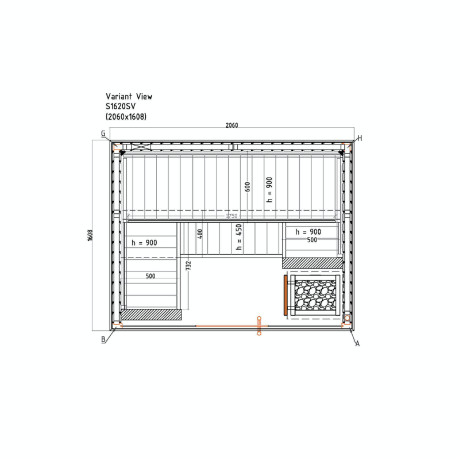 Harvia - Variant View S1620SV Harvia - Variant View S1620SV
