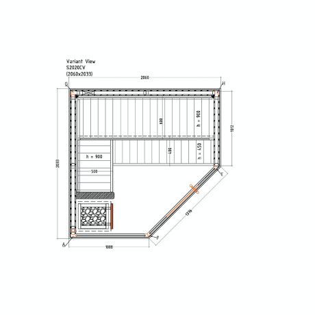 Harvia - Variant View S2020CV Harvia - Variant View S2020CV