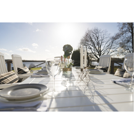 Hillerstorp - Amelia Bord 110x212/227/332+6 Fåtöljer Ställbar Vit Hillerstorp - Amelia Bord 110x212/227/332+6 Fåtöljer Ställbar Vit