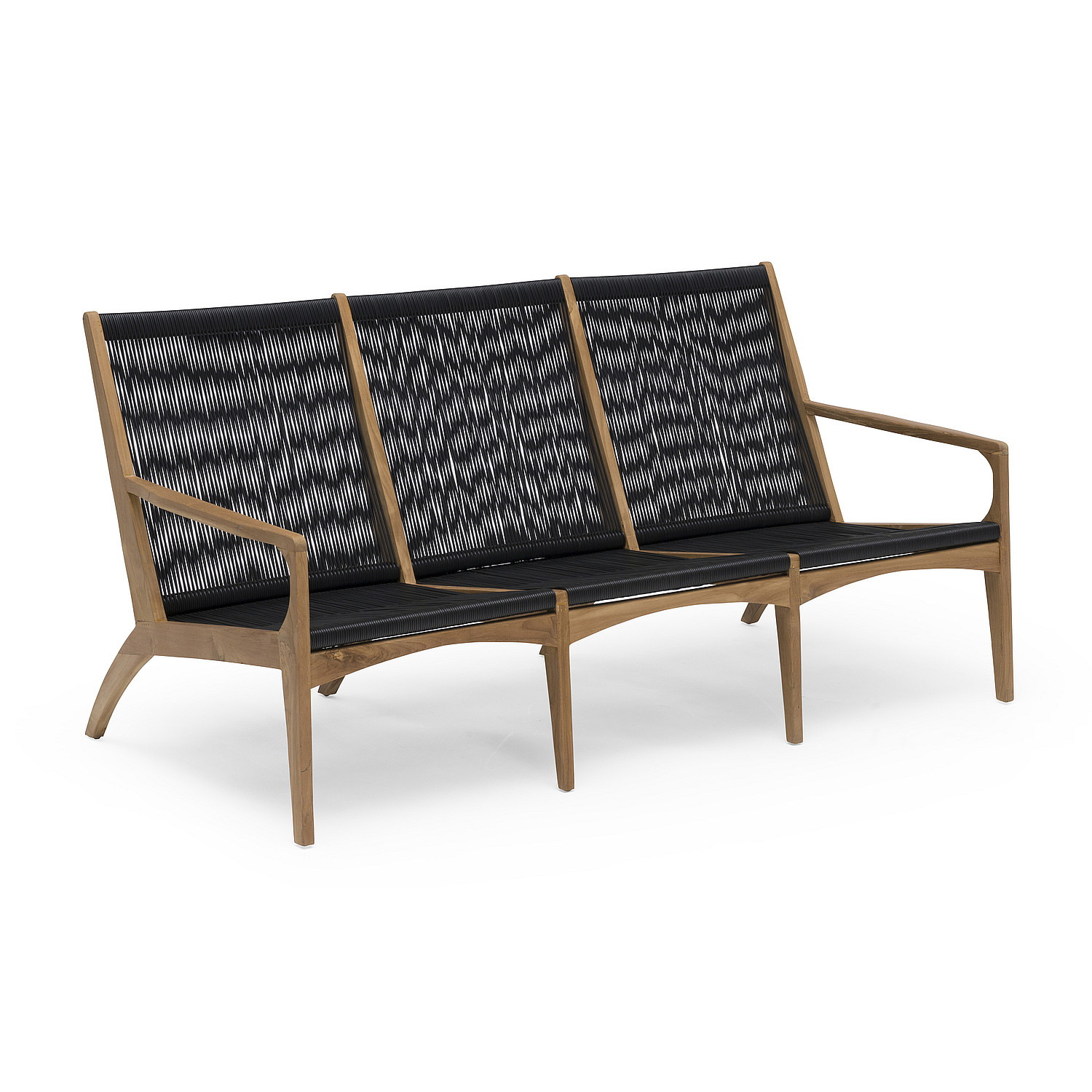 Hillerstorp utemöbler ardernäs 3-sits soffa teak natur/band kompositmaterial