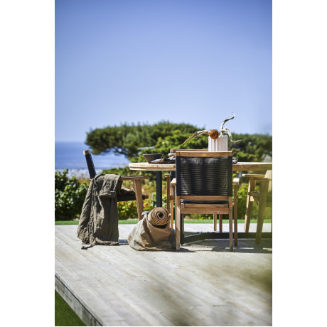 Hillerstorp - Ardernäs Matbord Ø150 Cm Svart Stål/Teak Hillerstorp - Ardernäs Matbord Ø150 Cm Svart Stål/Teak