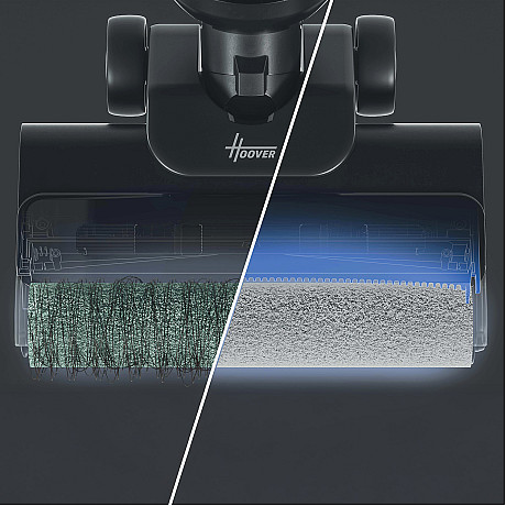 Hoover - HW300 011  - Svart, Dammsuger, tvättar och torkar i ett steg