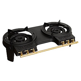 Hot Wok - HW3910 - Svart, dubbel gasbrännare 2x10 kW