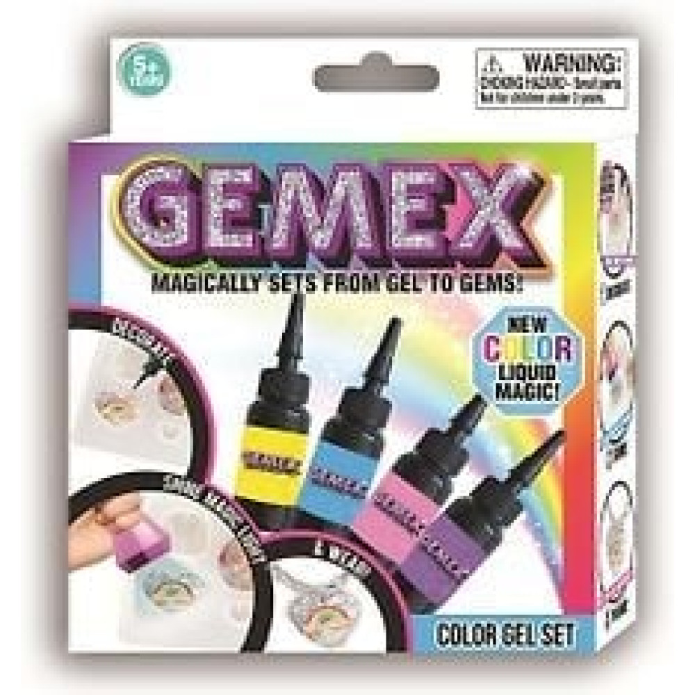 Kreativ lek Hunter Products - Gemex Color Gel refill pack, 4 x 10g -lågt  pris & snabb leverans
