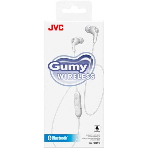 Jvc fx9bt gumy in-ear trådlös mic vit