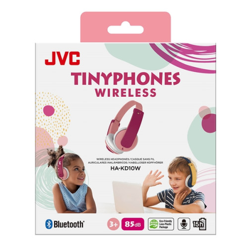 Jvc kd10 on-ear wireless 85db pink