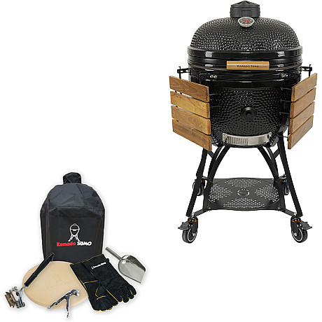 Kamado Sumo - Classic Maxi Svart grillpaket med tillbehör