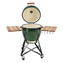 Kamado Sumo - Midi 21" Grön, Grillpaket med tillbehör