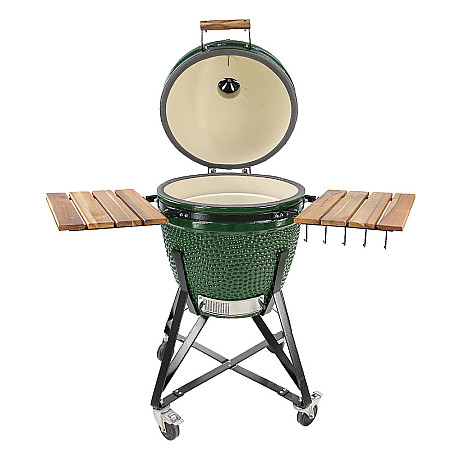 Kamado Sumo - Midi 21" Grön, Grillpaket med tillbehör