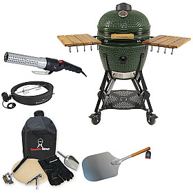 Kamado Sumo - Classic Large Grön grillpaket ultimate grill och pizza