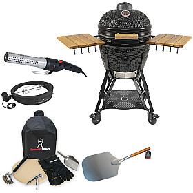 Kamado Sumo - Classic Large Svart grillpaket ultimate grill och pizza